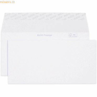Elco Briefumschläge Prestige Box C6/5 DL+ hochweiß Haftklebung Papier von Elco