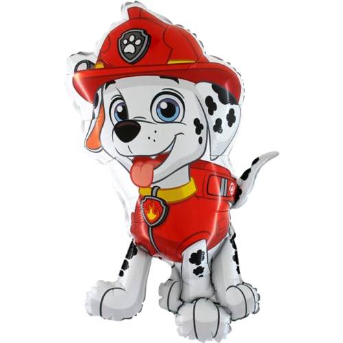 Großer Folienballon Paw Patrol – Marshall-Thema 86,4 cm – doppelseitiger Druck, befüllbarer Ballon mit Helium oder Luft – perfekt für Geburtstagsfeiern und Feiern – von Electoys von Electoys