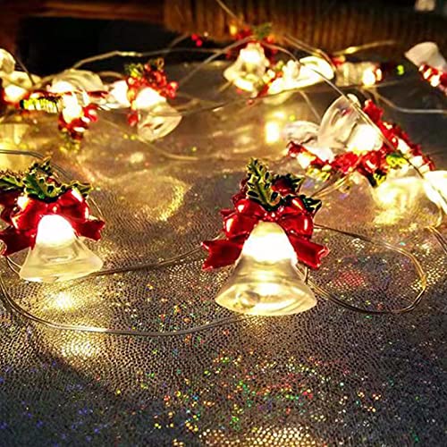 Eledreme lichterkette innen batterie, 2m 20 led Weihnachtsmann Weihnachtsdeko Lichtervorhang außen, Warmweiß weihnachtsbeleuchtung außen, für Party, Weihnachten, Balkon von Eledreme