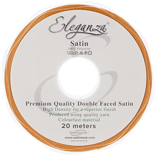 Eleganza 15 mm x 20 m Satinband doppelseitig, Gold von Eleganza