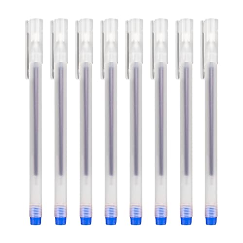 50 Pieces Capped Liquid Ink Rolling Ball Pens, Tintenroller Stifte 0.5 mm, Blau Gel kugelschreiber schnelltrocknend, flüssige Tinte, Gelschreiber für Schreiben, Tagebuch, Notizen geeignet von Elektheim