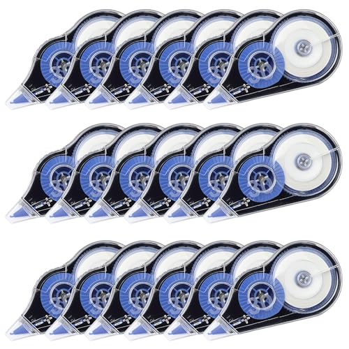 Elepl Korrekturroller 18 Stück Korrekturbänder 30m*5mmm Mini Korrekturmaus Roller Set Correction Tape Mini Kompakt Korrekturband für Studenten Büro Schule von Elepl