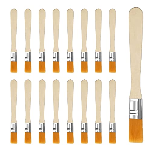 Elepl Pinsel 36 Stück Flachpinsel Borstenpinsel Set Klein Farbe Streichen Pinsel für Farben Beizen Lacke Acrylfarbe Flachpinsel zum für das Streichen von Wänden von Elepl