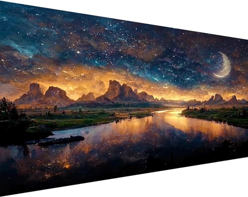 Eletiffi Diamond Painting Kinder Erwachsene Diamant 40x70 Bilder Diamond-Painting Daiments Diy Set Groß xxl Diamanten Landschaft Mädchen Geschenke 5d Kristallmalerei Natur Starterset Crystal Diamont von Eletiffi