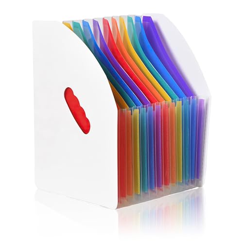 Elezeal Fächermappe Organizer 13 Taschen Dateiordner für A4 Papierkram Akkordeon Dokument Organizer Dateibox Tragbare erweiterbare Datei Brieftasche für Büro Schule Elezeal Fächermappe Organizer 13 Taschen Dateiordner für A4 Papierkram Akkordeon Dokument Organizer Dateibox Tragbare erweiterbare Datei Brieftasche für Büro Schule von Elezeal