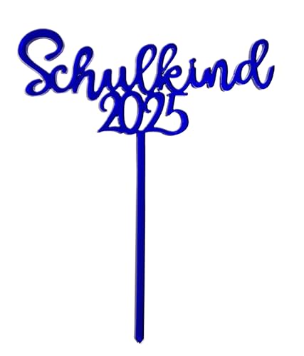 Cake-Topper Kuchen-Topper aus Acryl für den Schulanfang Schulkind 2025 Kuchendekoration von Elfenstall