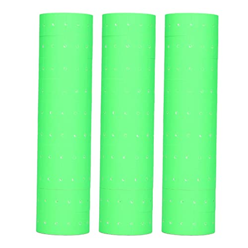 Elgnaura 15000pcs Preisetikettpreispreis -Etikettpapier 21x12mm breit für M5500 MX5500 (Fluoreszierendes Grün) von ElgnAura