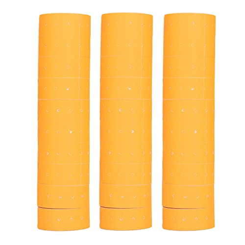 Elgnaura 15000pcs Preisetikettpreispreis -Etikettpapier 21x12mm breit für M5500 MX5500 (Orange) von ElgnAura