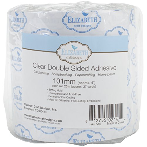 Elizabeth Craft transparent doppelseitiges Klebeband 4-Zoll x 27yd von Elizabeth Craft Designs