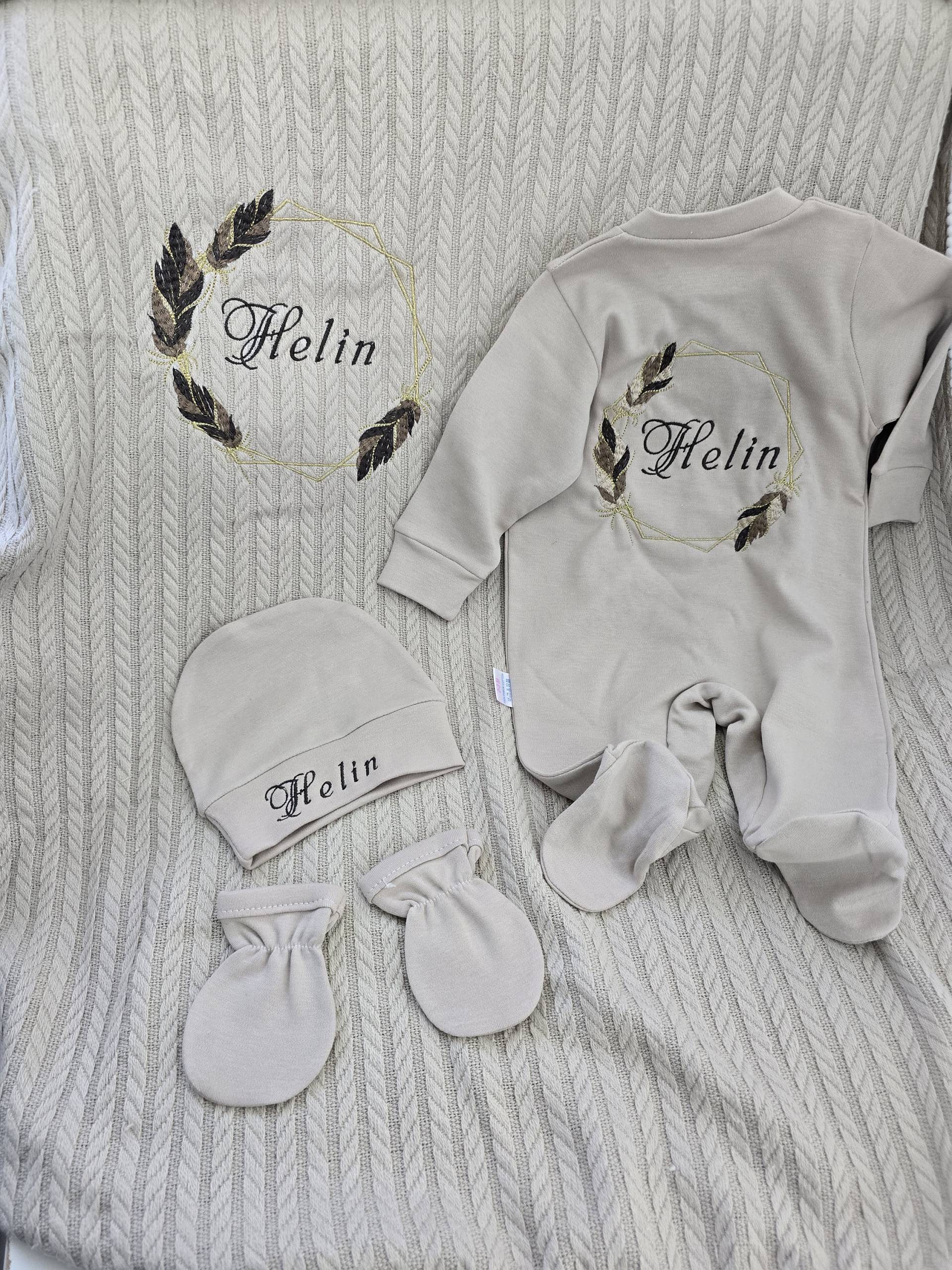 Hastane Cikisi Isimli Tulum Seti Mit Namen Baby Strampler Set Geburtstag Geschenk Für Schwangere Personalisiertes Body von ElmasBoutiqueShop