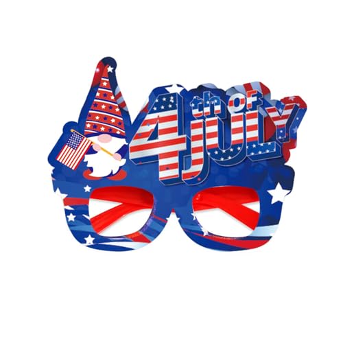 Patriotiker-Tags-Brille, Brillen für Unabhängigkeitstag, Party-Enthusiasten, Dekorationen für Patriotiker-Feier, Außen- und Innenbereich von Elnwnnkc