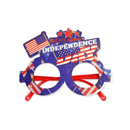 Patriotiker-Tags-Brille, Brillen für Unabhängigkeitstag, Party-Enthusiasten, Dekorationen für Patriotiker-Feier, Außen- und Innenbereich von Elnwnnkc