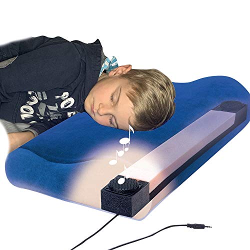 Elsa ® Ampliton Soundkissen - Kind Ruhekissen, Einschlafhilfe, Kinderkissen, kompatibel mit der Tonie- Box, Tablet oder Smartphone (Blau) von Elsa