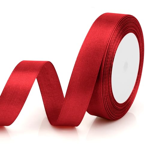 Geschenkband Rot Satinband Rot 20mm, 23m Gurtband Schleifenband für Hochzeit Deko Tischband Red Band Weihnachtsgeschenke Satinbänder Festival Bänder Gurtbänder Seidenbänder Party Deko Weihnachtsbaum Geschenkband Rot Satinband Rot 20mm, 23m Gurtband Schleifenband für Hochzeit Deko Tischband Red Band Weihnachtsgeschenke Satinbänder Festival Bänder Gurtbänder Seidenbänder Party Deko Weihnachtsbaum von EmDryze