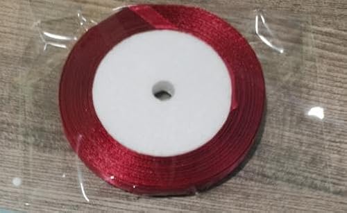 Geschenkband Weihnachten Rot Verpackungsbänder 6mm 23m Schleifenband Weihnachten Geschenkband Rotes Red Band Weihnachtsband Weinrot Stoffband Satinband Rot Geschenkverpackung Weihnachten Geburtstag von EmDryze