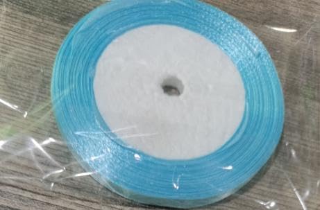 Geschenkband Blau 6mm 23m Verpackungsbänder Geschenkbänder Weihnachten Stoffband Blau Bänder Zum Basteln Die Geburtstagsbande Seidenband Geschenkverpackung Weihnachten Geschenkverpackung Geburtstag von EmDryze