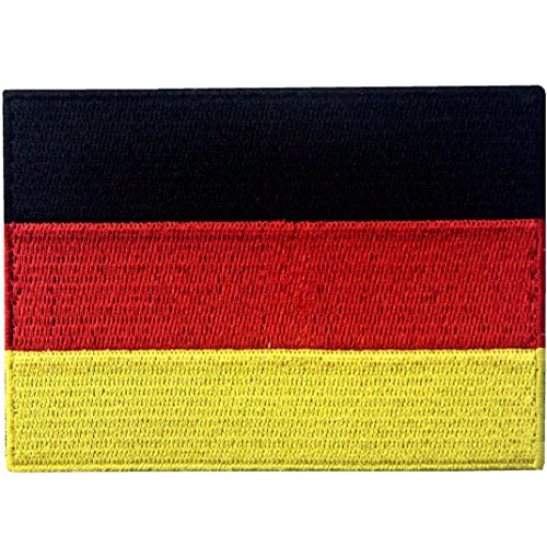 Deutschland Flagge Deutsches Nationales Emblem Bestickter Aufnäher zum Aufbügeln/Annähen von EmbTao