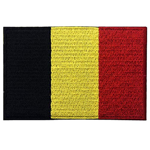 Belgien Flagge National Bestickter Aufnäher zum Aufbügeln/Annähen von EmbTao