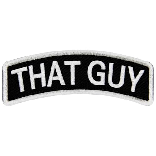 EmbTao The Guy Patch besticktes Biker-Abzeichen mit Klettverschluss von EmbTao