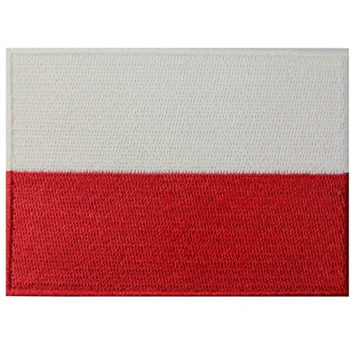 Polen Flagge Polieren Nationales Emblem Bestickter Aufnäher zum Aufbügeln/Annähen von EmbTao