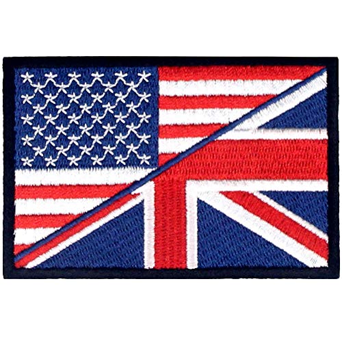 UK Union Jack USA Amerikaner Flagge National Bestickter Aufnäher zum Aufbügeln/Annähen von EmbTao