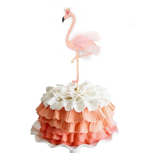 6 Stück Flamingo-Kuchenaufsätze,Tropische Cupcake-Aufsätze Flamingo-Cupcake-Aufsätze Hawaiianische Kuchenaufsätze,hawaiianische Luau-Cupcake-Aufsätze für Hawaiianische Kuchendekorationen von Embhlitfe