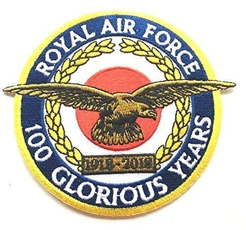 Emblems-Gifts RAF Royal Air Force 100 Glorious Years 1918-2018 Militär Bestickt Patch von Emblems-Gifts