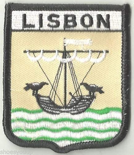 LISSABON STADT WAPPEN ANSTECKNADEL FAHNE FLAGGE PATCH AUFNÄHER von Emblems-Gifts