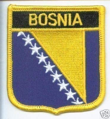 WORLD BOSNIEN FLAG PATCH AUFNÄHER ABZEICHEN von Emblems-Gifts