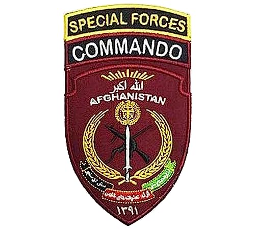 Special Forces Commando - Morocsiba, 3D taktische Militär-Badges bestickter Aufnäher mit Schlaufen und Haken von Embroidered Patch