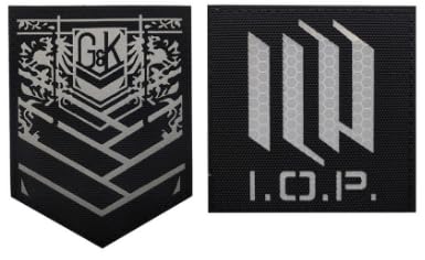 2 stücke Japanische Anime Mädchen Frontline 404 Team IR Reflexion Patches Militär Taktische Moral DIY Emblem Werkzeug Gear Applique mit Haken IR Patch von Embroidery Patch