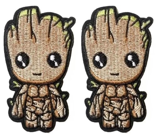 2pcs Groot Stickerei Patch Military Tactical Moral DIY Emblem Werkzeug Gear Applique mit Haken Bestickter Patch von Embroidery Patch