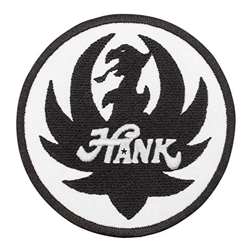 Aufnäher Hank Williams Jr. – Bocephus Albumemblem – Rock/Blues/Country Music Logo – besticktes Bügelbild – Größe: 8,9 x 9,4 cm von Embrosoft