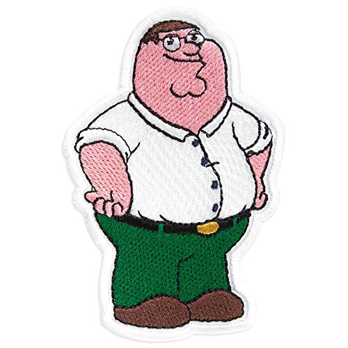 Family Guy Peter Griffin Cartoon Comics Aufnäher zum Aufbügeln, 6,3 x 9,9 cm von Embrosoft