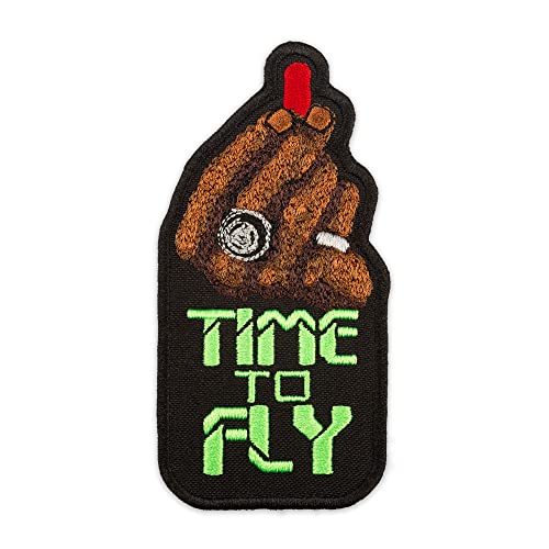 Time to Fly Patch - Morpheus Red Pill - Movie Inspired - Embroidered Iron On - 4.8 x 9.7 cm von Embrosoft