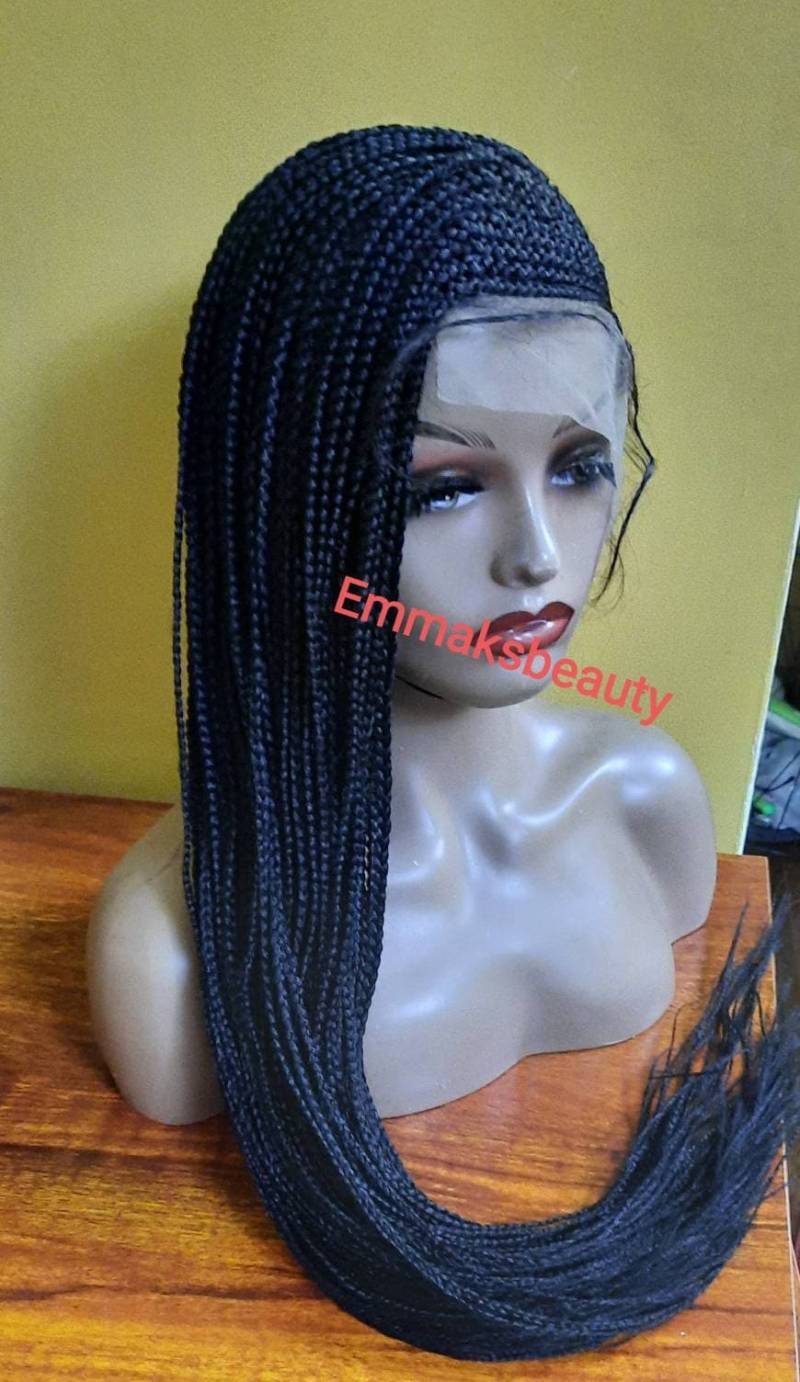 Sofort Versandfertig Cornrow/Ghana Style Geflochtene Perücke von Emmaksbeauty