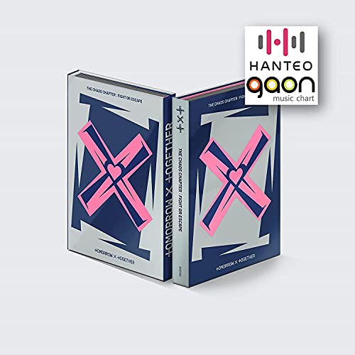 TXT - The Chaos Chapter : Fight OR Escape [Fight + Escape Full Set Ver.] (2. Album) 2 Alben + kulturkoreanische dekorative Aufkleber, Fotokarten von Emny