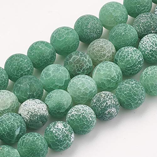 8mm Natürliche Emperor stone Perlen Strang, Verschiedene Farben Perlen Zubehör, DIY Lose Edelsteinperlen Runde Edelsteine für Schmuckherstellung (47-50pcs/Strang) (Achat.Grün) von Emperor stone