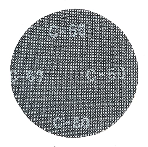 Empora Schleifgitter Klett Ø 225 mm (10 Stück) - Mesh Disc C40-C320 - Schleifscheibe Giraffe Langhalsschleifer - Schleifscheibe mit Klettbefestigungssystem (C60) von Empora