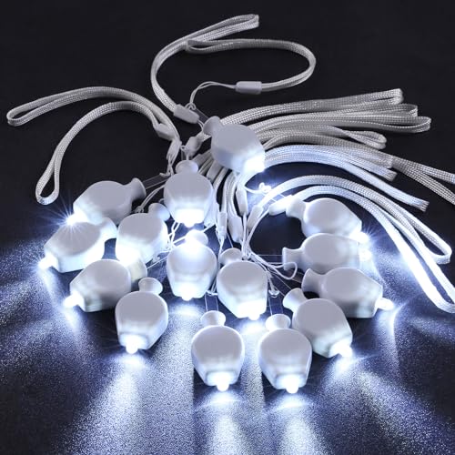 Encham 15 Stück LED Ballonlichter Mini LED Warmweiße Beleuchtung Ballon Lichter mit Seil für Papierlaterne Luftballons Dekoration für Weihnachten Hochzeit Party von Encham