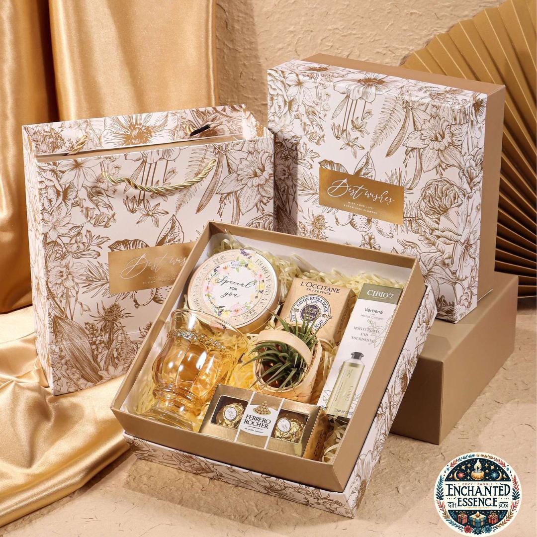 Spa Entspannung Self Care Geschenkset, Geschenkbox Set Mit Handgemachter Seife Handcreme Und Handtuch, Hochzeit Set, Gesundes von EnchantedEssenceInc