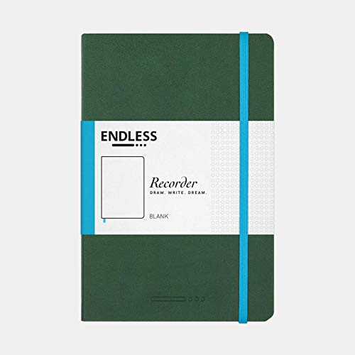 Endless Recorder Tomoe River Notizbuch, A5, Waldhimmel (grün), 192 Seiten, blanko von Endless Works