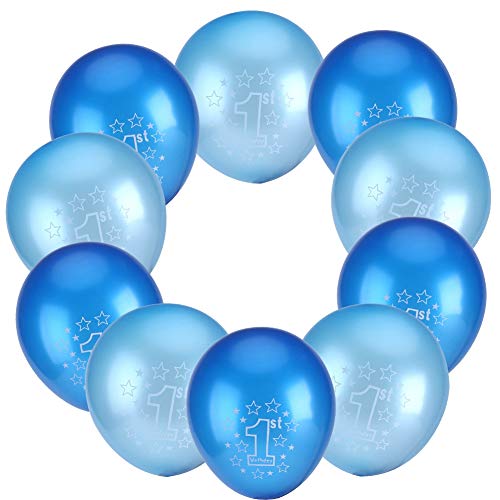 10 Stück perlmuttfarbene Latexballons, blaue Luftballons für Girlandenbogen, Partyballons für Geburtstag, Jahrestag, Hochzeit, Party, Heimdekoration von Enforose