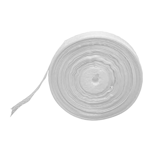 Chiffon-Seidenband, 100 Yards, 2,5 cm, transparentes Chiffonband, Punktdruck, Chiffon-Satin für Hochzeitseinladungen, Brautsträuße, Party-Dekoration (White) von Enforose