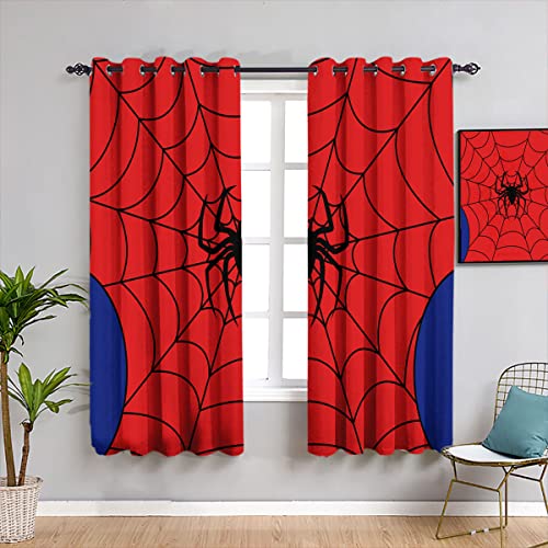 Enfunt-Home Superhelden Vorhänge Gardinen mit Ösen, Vorhang Blickdicht, Verdunklungsvorhänge, Fensterdekoration, Schlafzimmer Wohnzimmer & Kinderzimmer Deko, Blackout Curtain 2er Set von Enfunt-Home