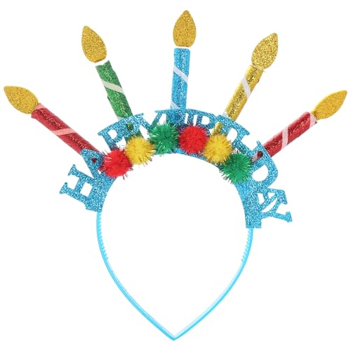 Enjoyaa Alles Gute zum Geburtstag Stirnband,Geburtstagskrone für Mädchen Kinder Geburtstagsfeier Hats Hair Band Party Dekoration Haarzubehör für Kinder Geschenke Geburtstagsfeier Weihnachts (Blue) von Enjoyaa