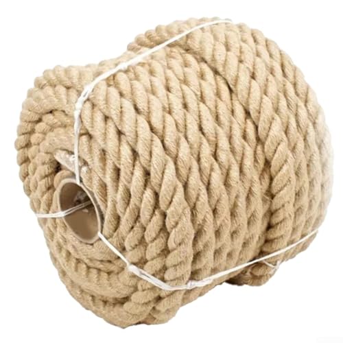 Entgoinggo Jute-Schnur, 12 mm x 10 m, Jute/Sackleinen, natürliches Juteseil für Dekoration, DIY, Handwerk, Garten von Entgoinggo