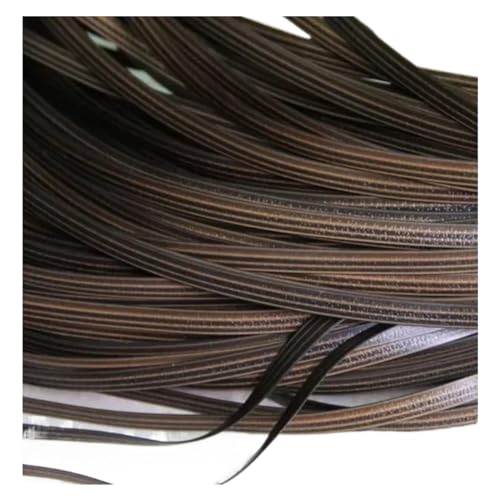 EnxJire Rattan 65 m flaches Synthetisches Rattan, Kaffee-Farbverlauf, Webmaterial, Kunststoff-Rattan von EnxJire