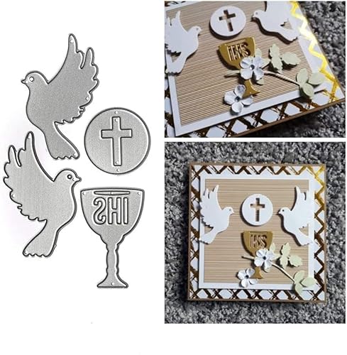 Bird Dove Stanzformen für Kartenherstellung, Vogeltaube Stanzschablonen für DIY Scrapbooking Fotoalbum Dekorative Prägepapier Stanzformen für Kartenherstellung Vorlagen Stanzformen von Enyolidimk