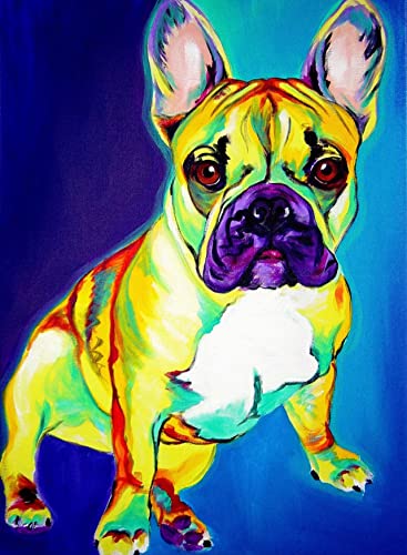 Eodyyw Diy Diamant Gemälde Kits Für Erwachsene_Tier Der Französischen Bulldogge_5D Diamond Painting_Erwachsene Und Kinder Diamant Painting Bilder_40X50Cm_Rahmenlos von Eodyyw